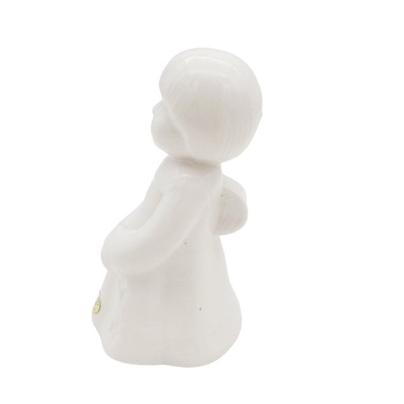 Vintage 6" White Bone China Light Angel Christmas Décor *No light kit - Picture 5 of 9